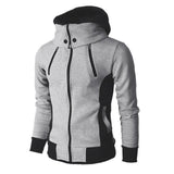 Bomber Jacket Scarf Collar Fashion Hooded Male Outwear